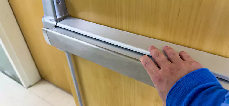 Installing a Push Bar on a Door O'Fallon